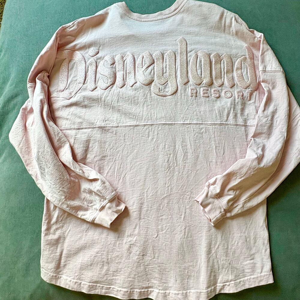 Disneyland Briar Rose Gold Spirit Jersey L Pink Glitter Disney Parks Resort